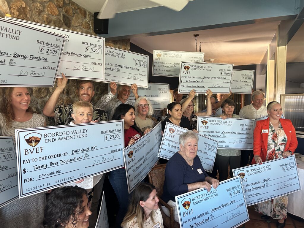 Awards Record Number of Grants in Spring Cycle, Investing $178,000 in Borrego Springs Community